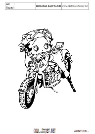 betty-boop boyama sayfaları